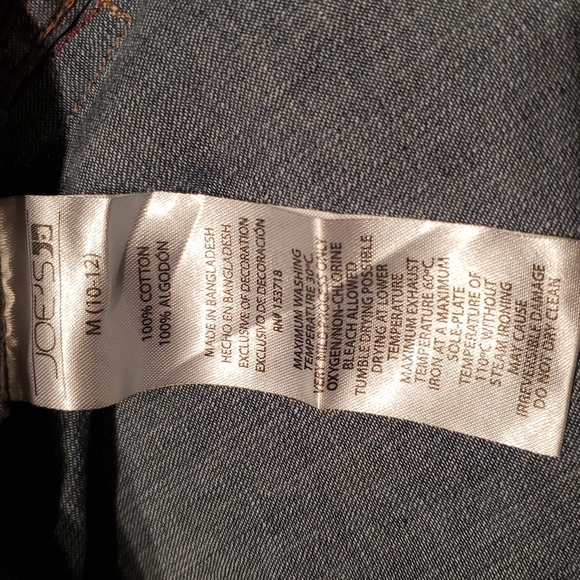 JOE'S Long Sleeve Distressed Denim Snap Button Up Shirt NEW Big Kids M (10/12) - Picture 14 of 15